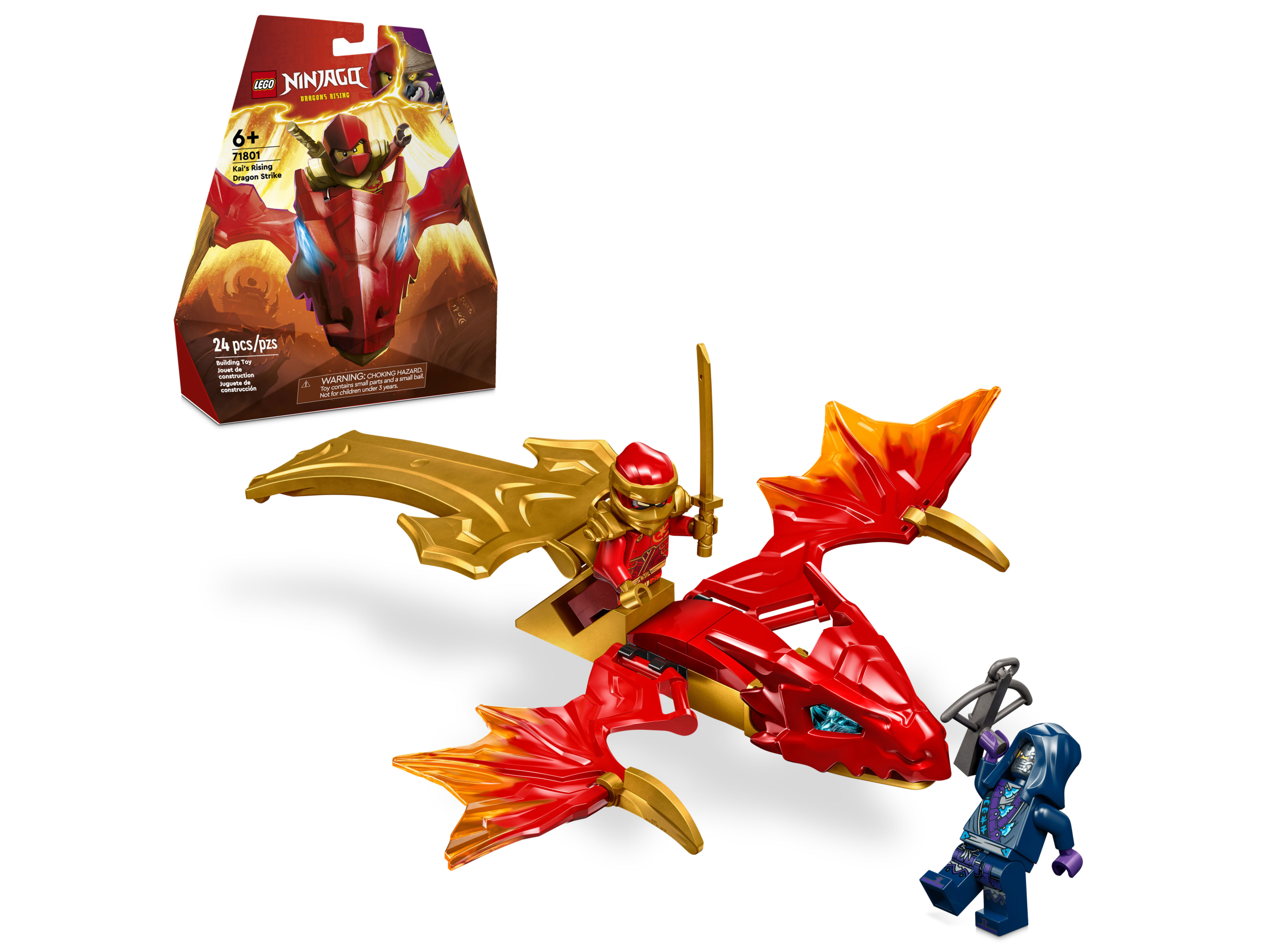 Đồ Chơi Lắp Ráp Bệ Phóng Rồng Thần Của Kai - Kai's Rising Dragon Strike - Lego Ninjago 71801 (24 Mảnh Ghép)