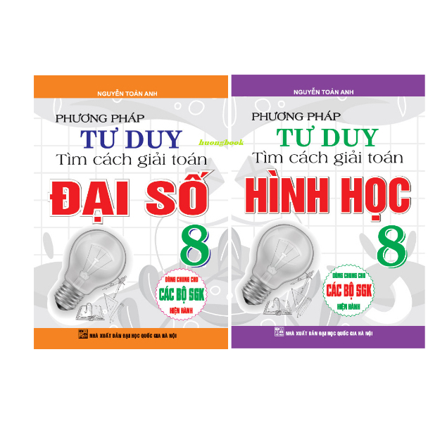 Sách - Combo Phương Pháp Tư Duy Tìm Cách Giải Toán Đại Số và Hình Học Lớp 8