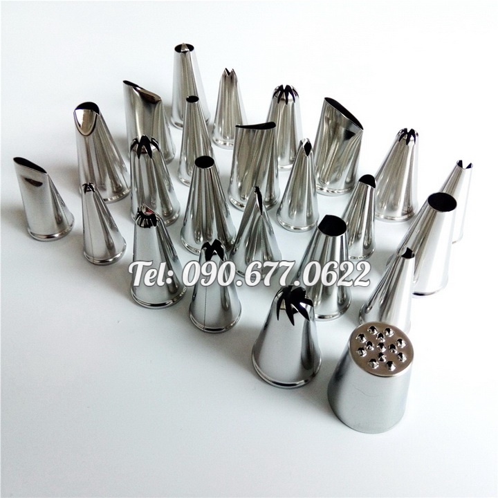 Bộ 24 đuôi bắt bông kem – Bộ dụng cụ làm bánh kem – Mã số 1035