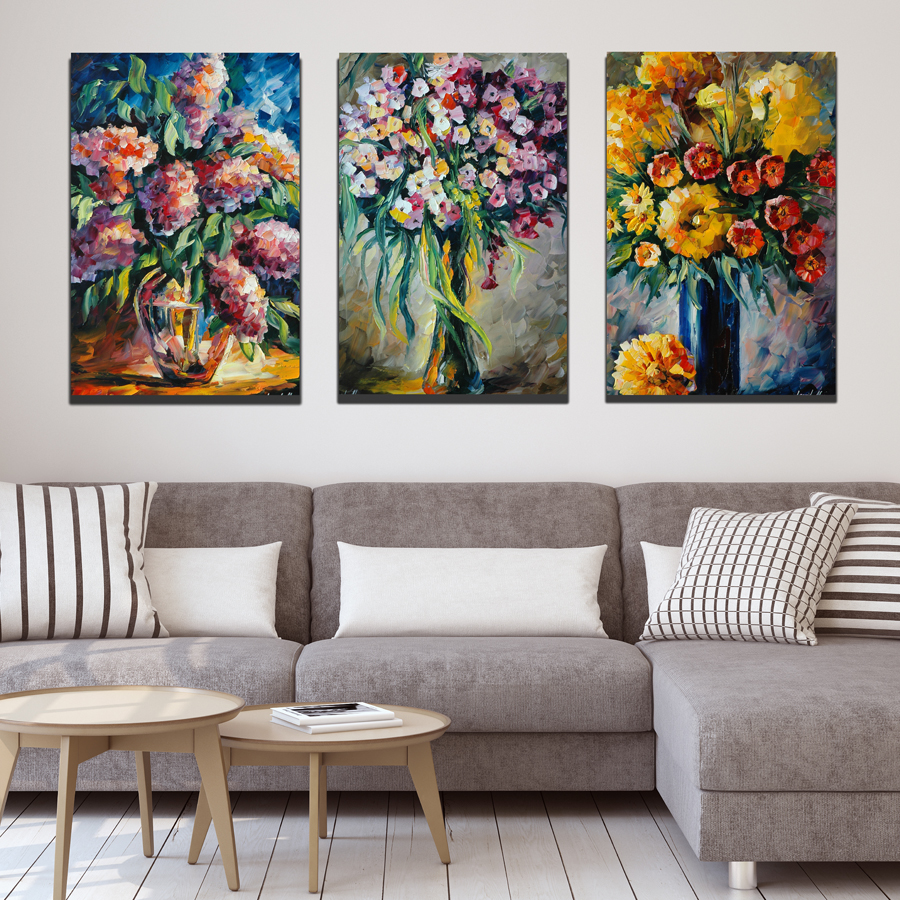 Bộ 3 Tranh Canvas - Tặng Kèm Đinh Treo Tranh Chuyên Dụng - Khung Hình Phạm Gia PG1