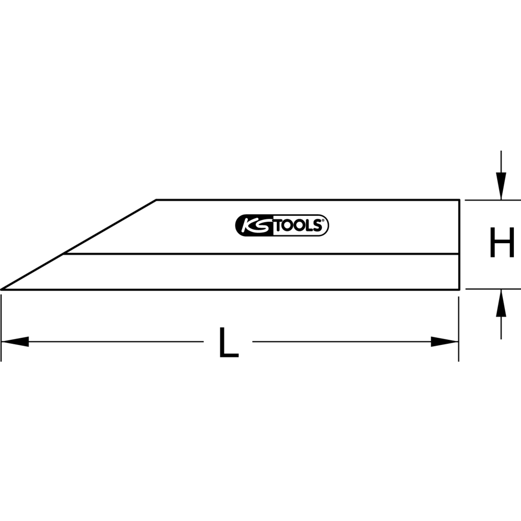 KS Tools Thước rà mặt phẳng dài 300 mm model 300.0636 để rà mặt phẳng cho gia công cơ khí