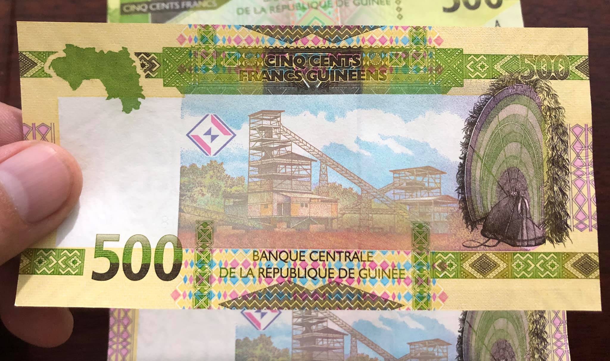 Tờ tiền cổ Guinea 500 Francs, quốc gia châu phi xa xôi