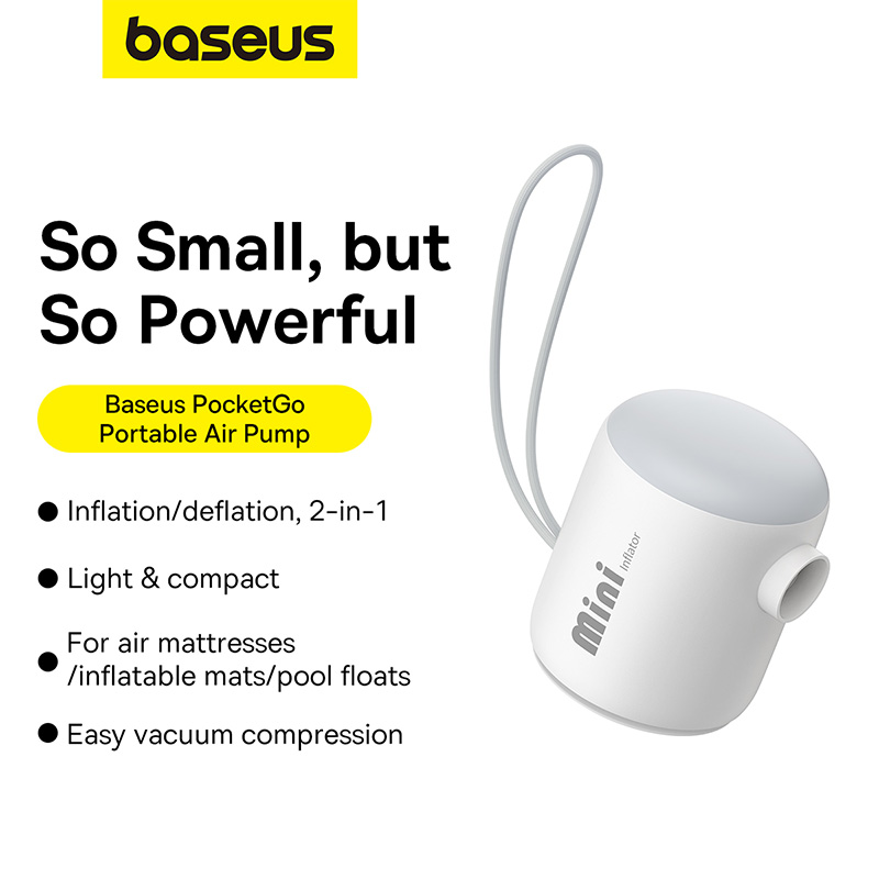 Máy Bơm Hơi Nhỏ Gọn Baseus PocketGo Portable Air Pump