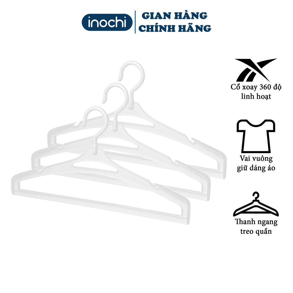 Set 5 chiếc móc áo vest Hara 187 hàng cao cấp - Giao màu ngẫu nhiên