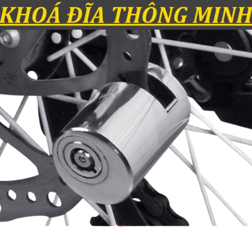 Khóa phanh đĩa chống trộm thông minh xe máy, xe đạp, xe máy điện bằng thép nhỏ gọn tiện dụng chắc chắn bảo vệ an toàn xe của bạn