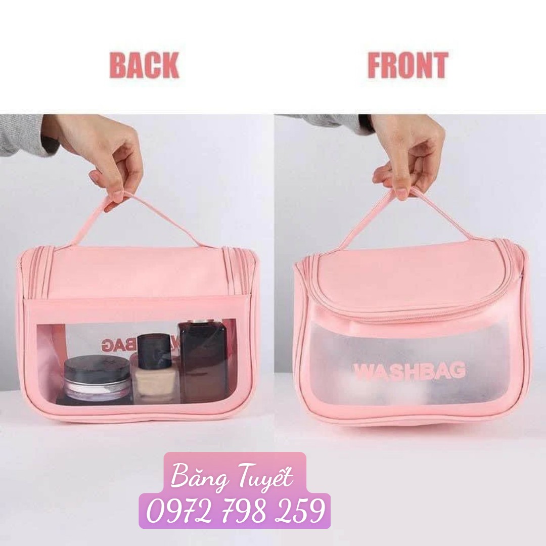 TÚI ĐỰNG MỸ PHẨM ĐỒ TRANG ĐIỂM CHỐNG NƯỚC WASHBAG CAO CẤP