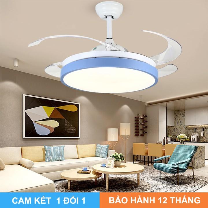 Đèn Quạt trang trí trần 3 màu 72w kiểu dáng sang trọng