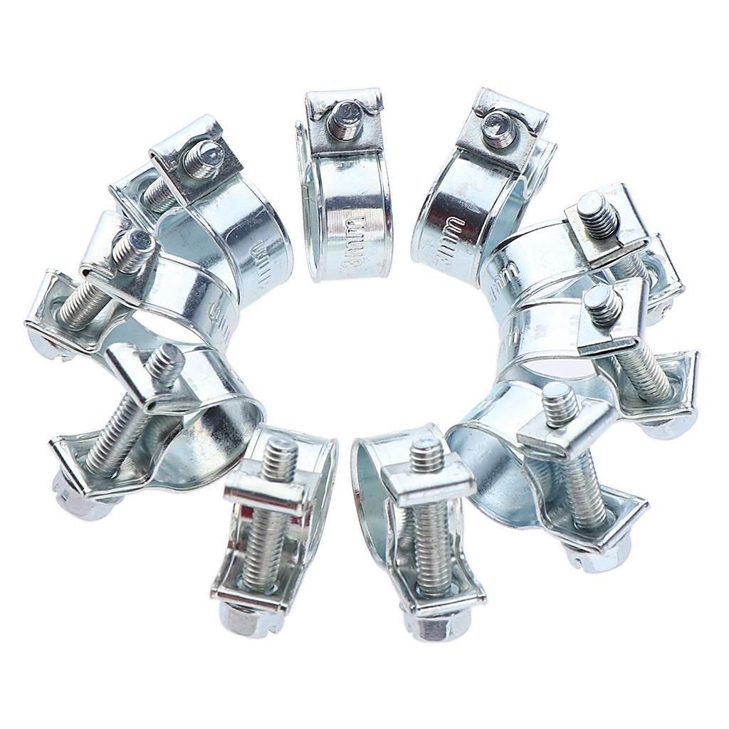 20x Spring Hose Pipe Clips Clamps Fuel Water Line Worm Clip Ø 11 - 13mm
