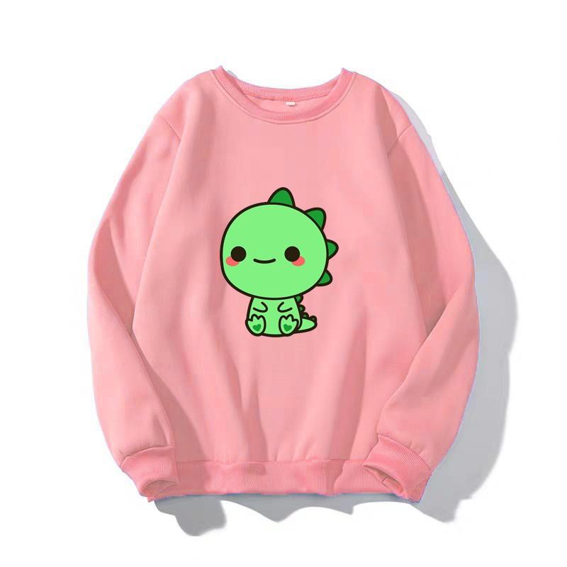 ÁO SWEATER IN KHỦNG LONG XANH