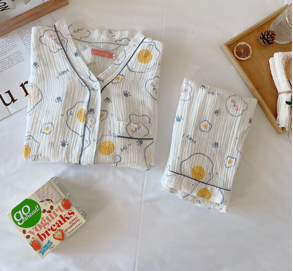 Bộ Đồ Pyjama Bầu Và Sau Sinh Dài Tay Mặc Nhà Có Thiết Kế Chun Chỉnh Bụng Và Khe Mở Cho Con Bú Chất Liệu Xô Nhật Mặc Hè Cực Mát 2023