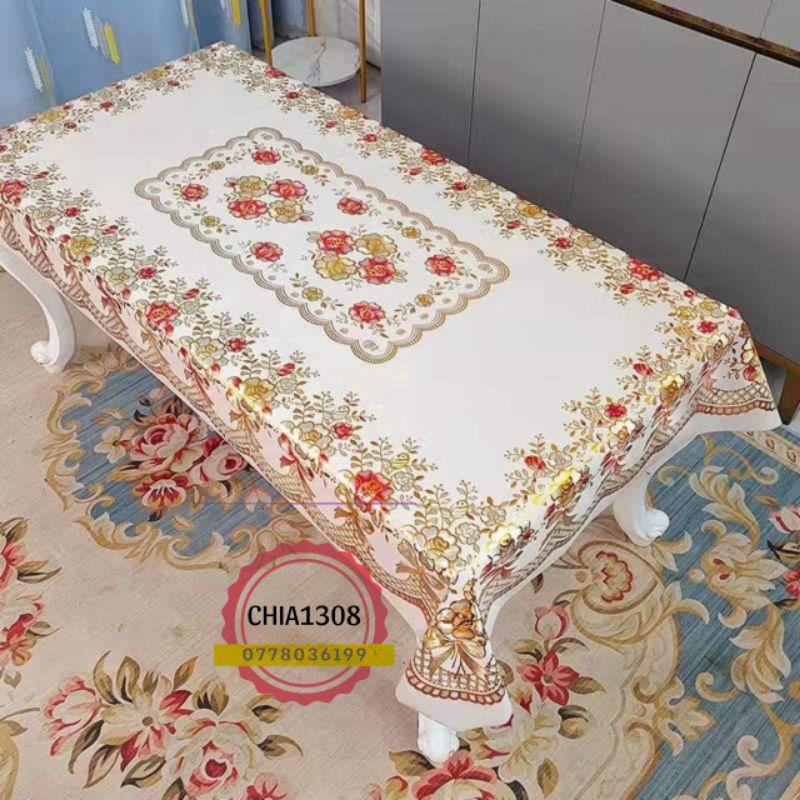 KHĂN TRẢI BÀN PHÒNG KHÁCH KÍCH CỠ RỘNG 90cm, DÀI 150cm, KHĂN TRẢI BÀN NHỰA PVC chống thấm nước