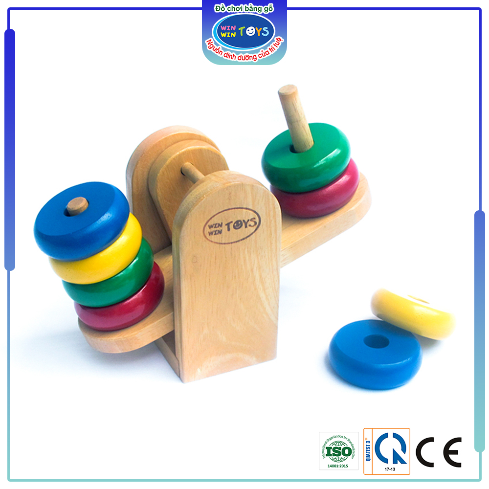 Đồ chơi gỗ Cân bập bênh | Winwintoys 61072 | Phát triển tư duy và sự khéo léo | Đạt chứng nhận CE và CR