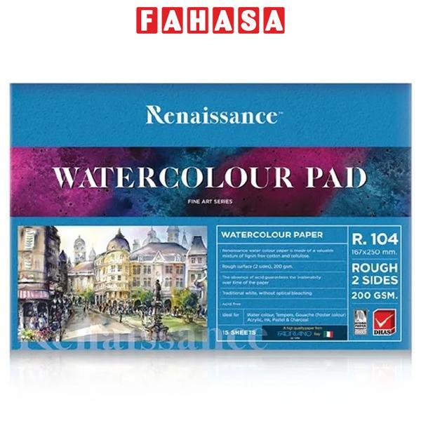 Tập Vẽ Màu Nước - Renaissance R-104 (15 Tờ)