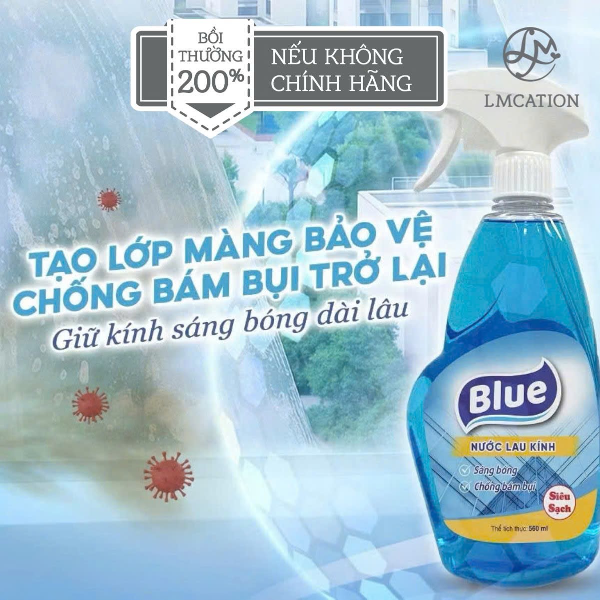Nước lau kính đa năng kháng khuẩn