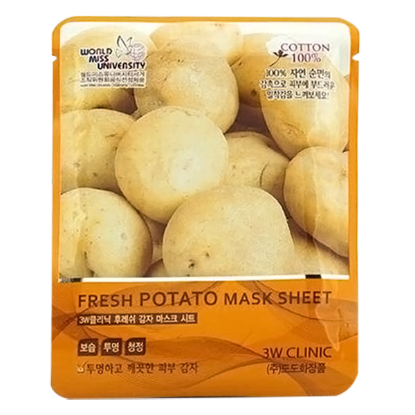 Combo 10 Gói Mặt Nạ Chiết Xuất Khoai Tây 3W Clinic Fresh Potato Mask Sheet (23ml x 10)