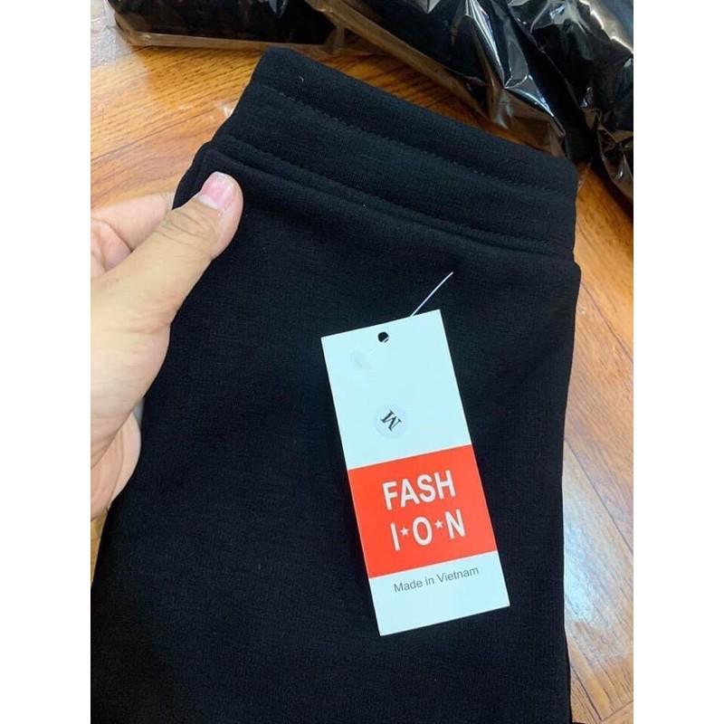 Quần legging lót lông uni co giãn chất đẹp, quần leging nữ fullsize hàng có sẵn