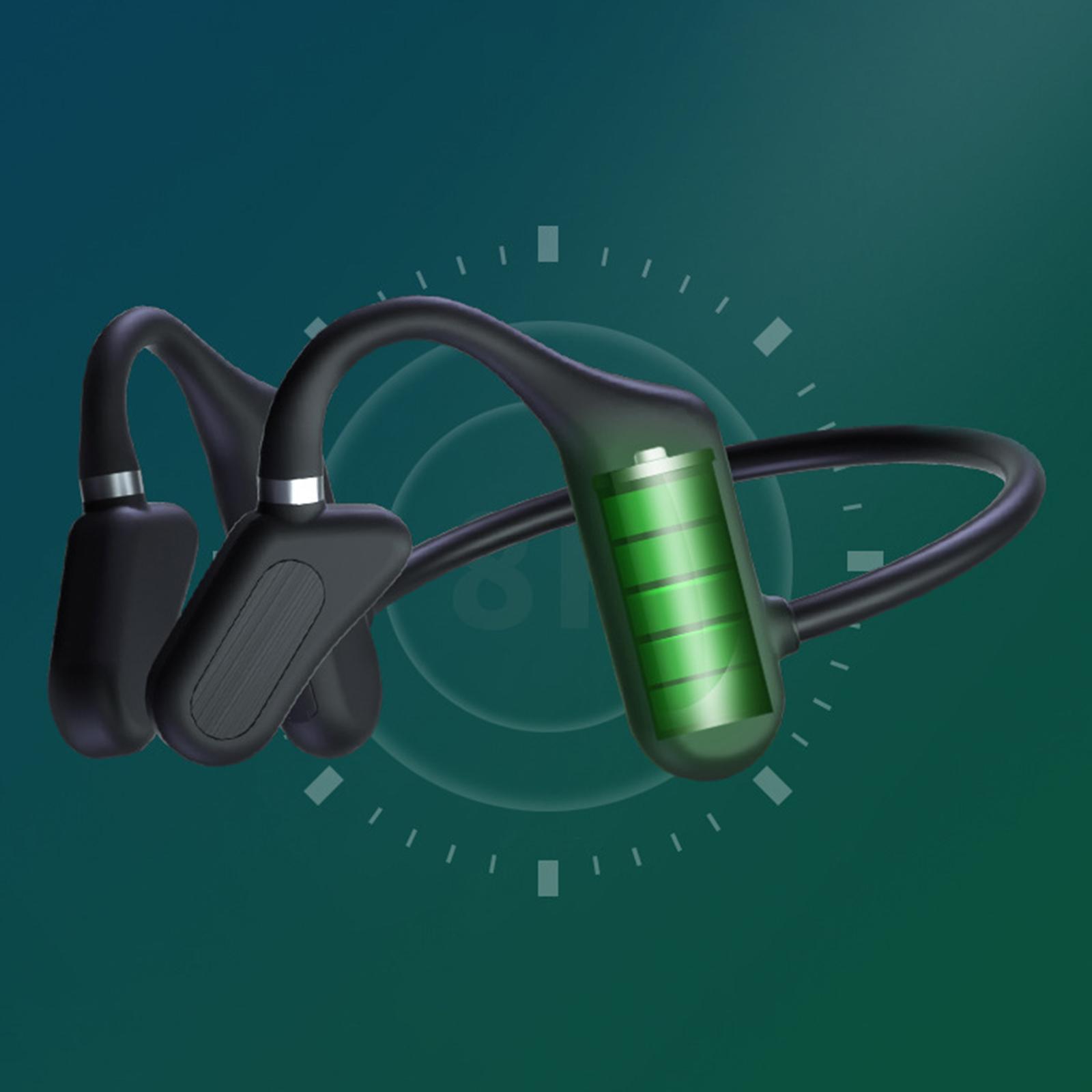 Bone Conduction Headphones Noise Reduction HD Calls 8H Music for Sports Climbing