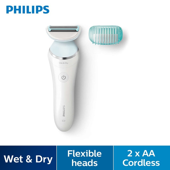 Máy làm sạch lông khô và ướt dùng cho nữ nhãn hiệu Philips cao cấp BRL130/00 - Hàng Nhập Khẩu