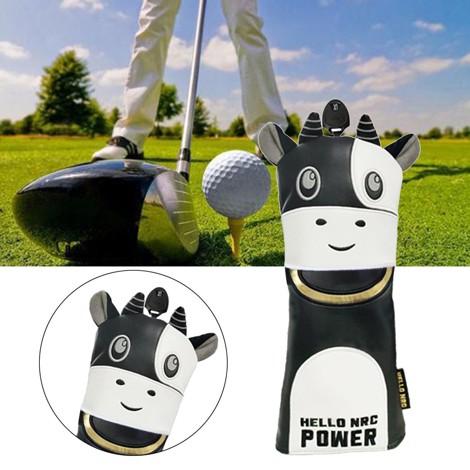 Cow Headcovers Golf Hybrid Driver Covers Water-Proof Headcovers 1 Gold
