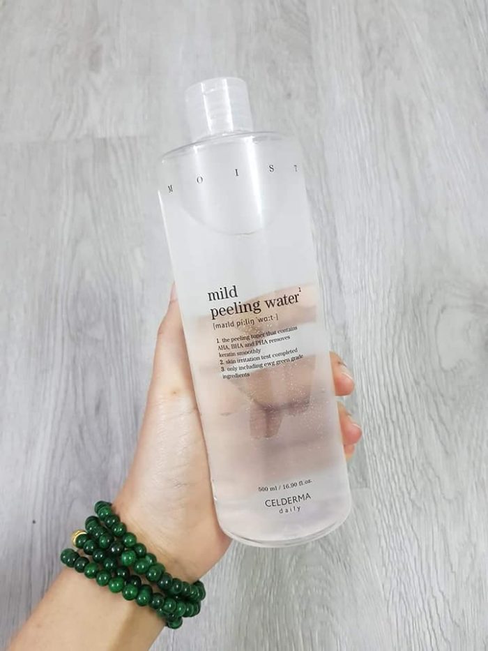 Nước hoa hồng CELDERMA daily Mild Peeling Water