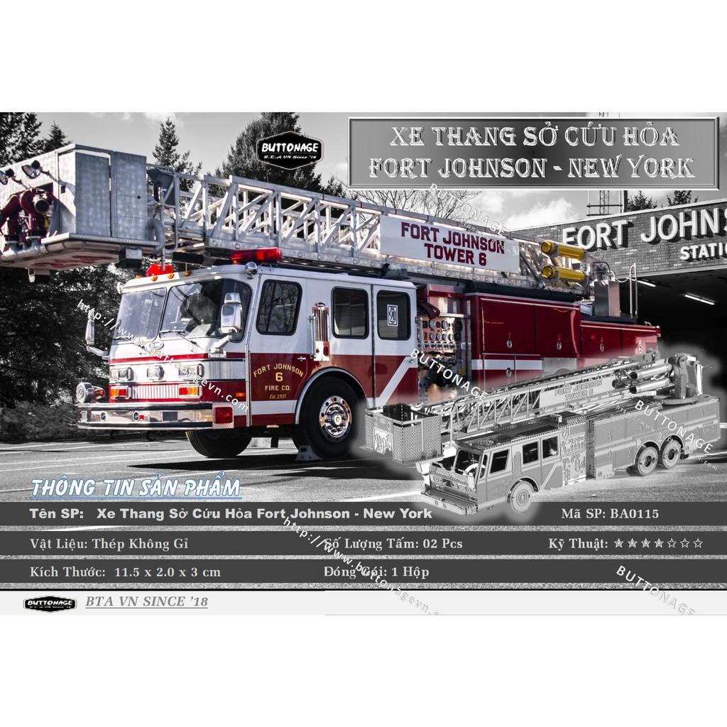 Mô Hình Lắp Ráp 3d Xe Thang Sở Cứu Hỏa New York