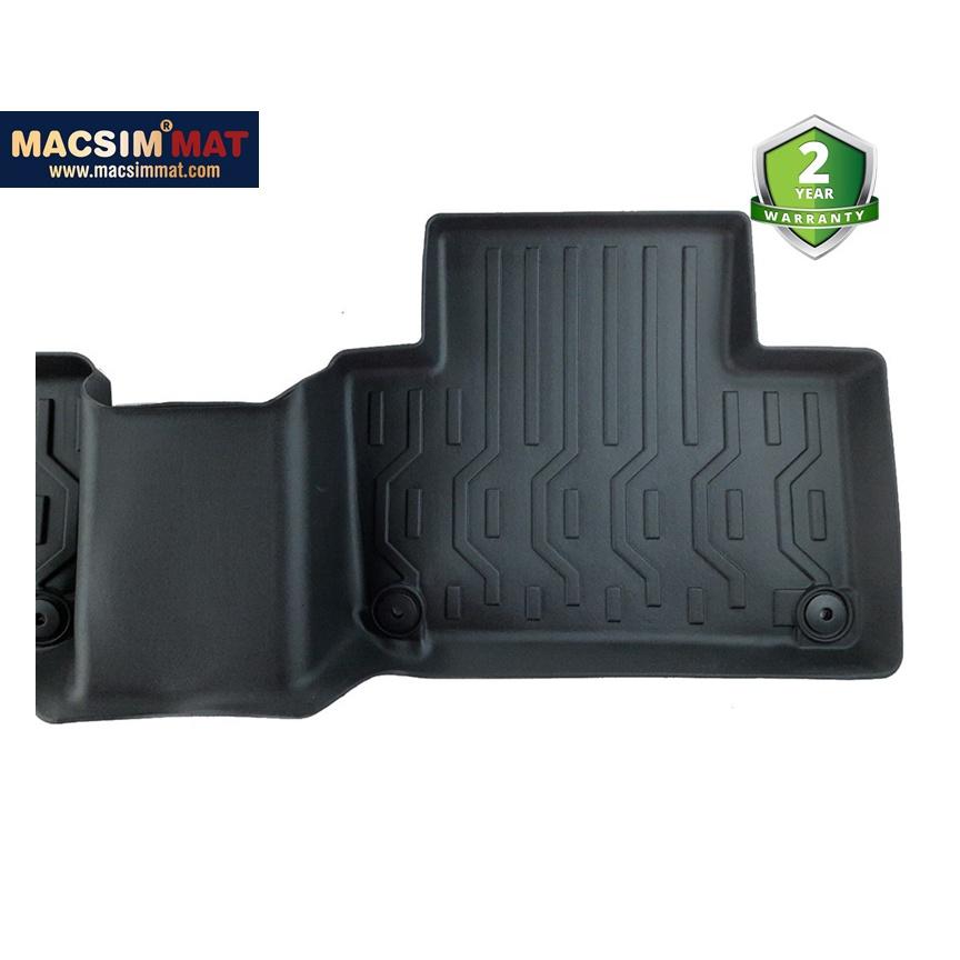 Thảm lót sàn xe ô tô Volvo XC90 2015 - nay Nhãn hiệu Macsim chất liệu nhựa TPV cao cấp màu đen