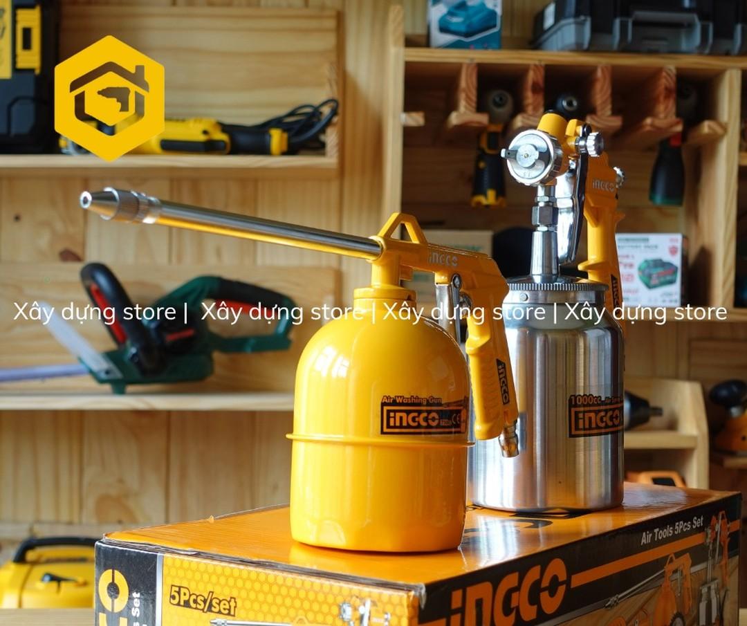 BỘ DỤNG CỤ DÙNG KHÍ 5 MÓN INGCO AKT0051-3 - HÀNG CHÍNH HÃNG