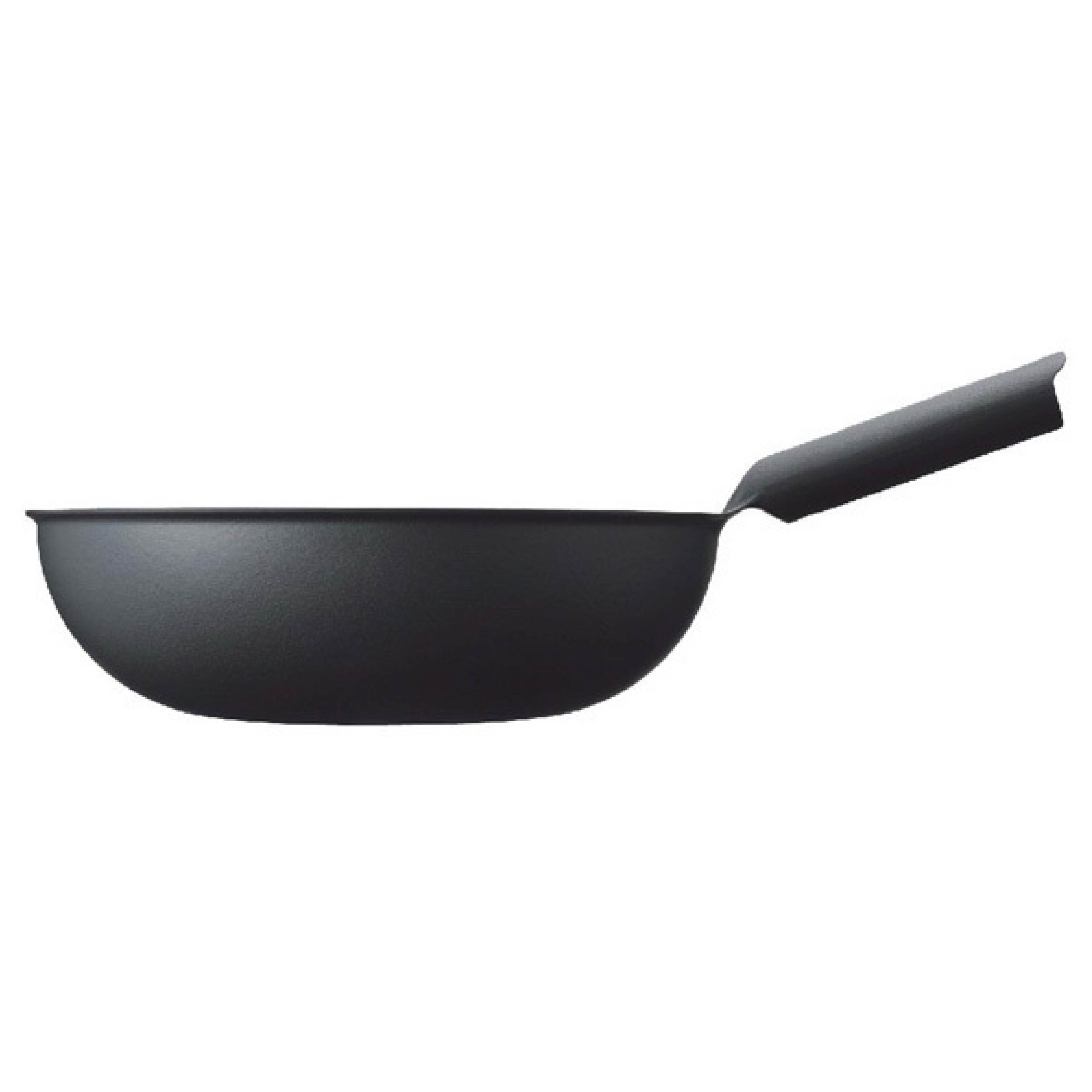 Chảo wok màu đen Unilloy - 31cm