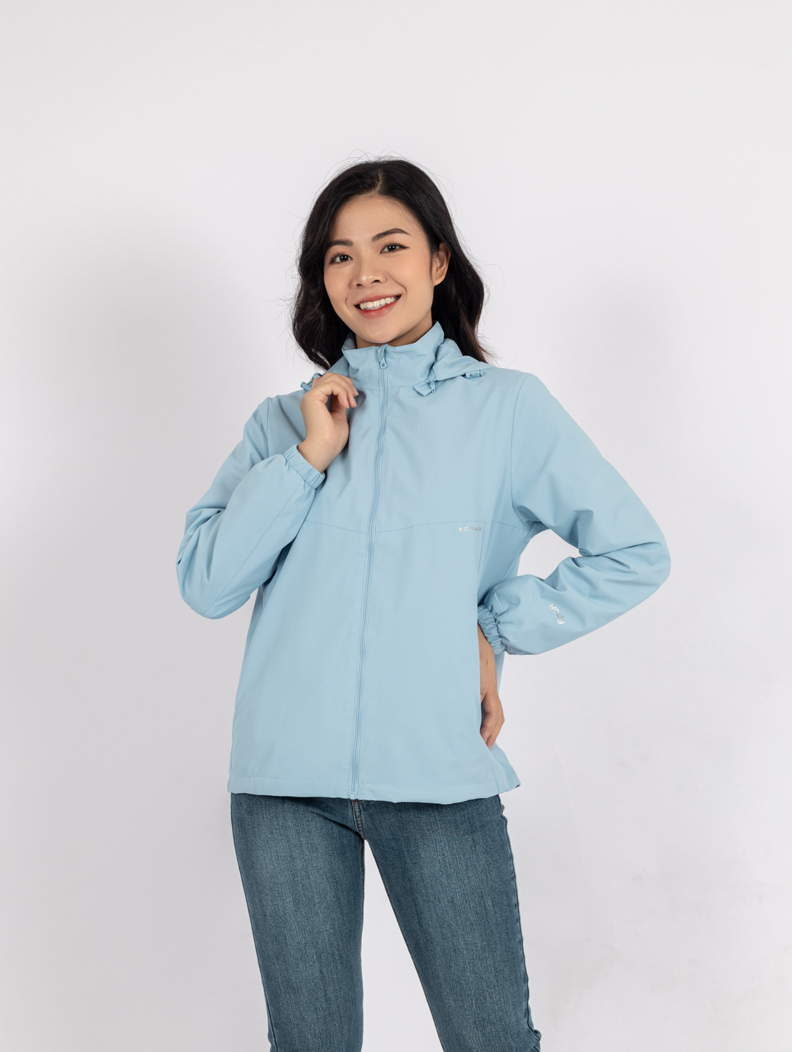 Áo Khoác Gió Nữ YODY 3C Plus cao cấp 2 lớp Cản gió, Cản bụi, Chống ngấm nước AKN5040