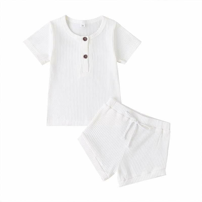 BỘ THUN COTTON GÂN CHO BÉ GÁI