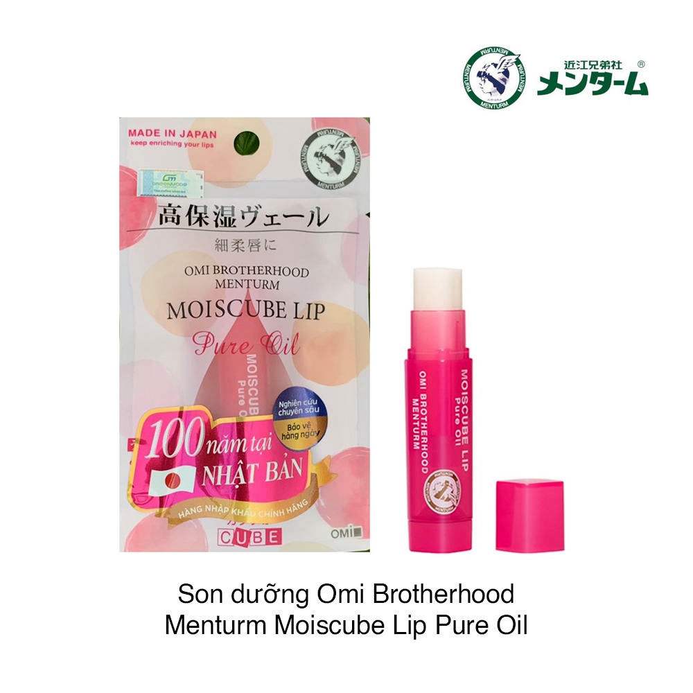 Son Dưỡng OMI Moiscube Lip Pure Oil Ngừa Thâm Môi, Dưỡng Ẩm Hiệu Quả (4g)