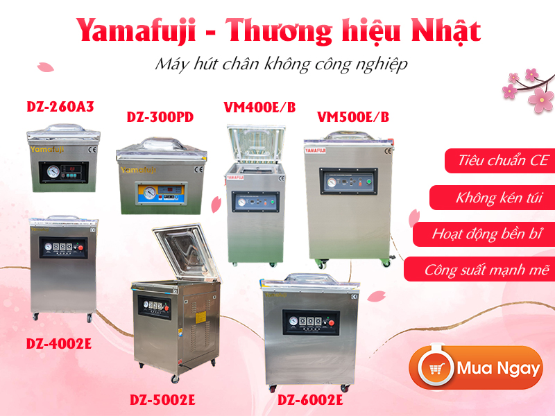 Máy hút chân không Yamafuji DZ-4002E (Inox 201)