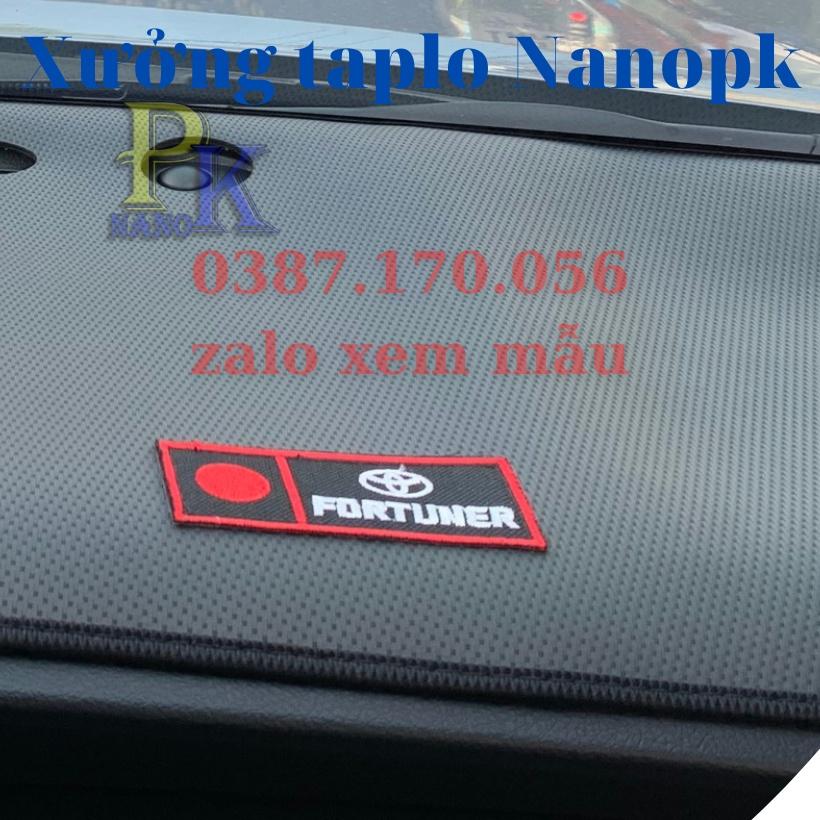 THẢM TAPLO NHUNG XE FORTUNER – CHỐNG TRƯỢT – CHỐNG NÓNG HIỆU QUẢ - CHUẨN FORM