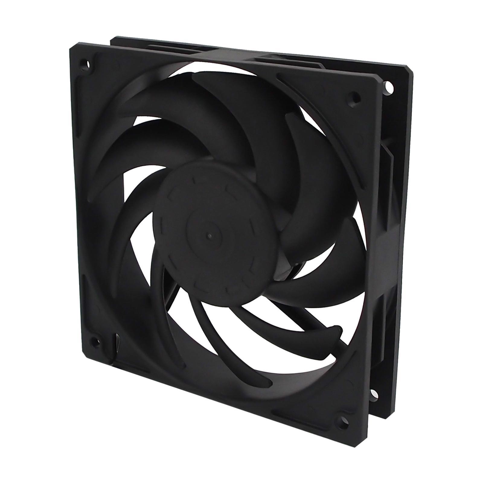 Quiet Cooling Case Fan 12cm/120mm DIY 4-Pin for Computer Case Mining Rig