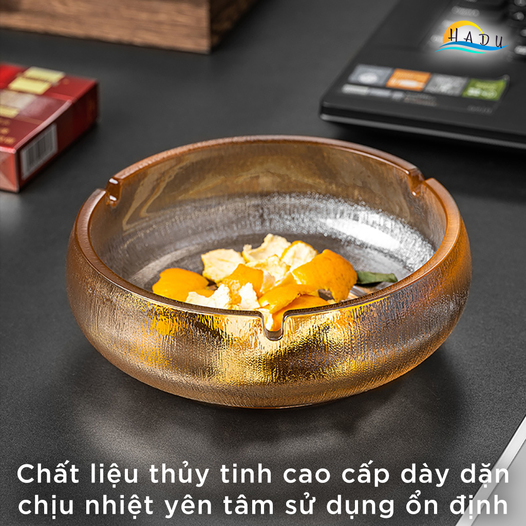 Gạt Tàn Thủy Tinh Cao Cấp Nhiều Màu Sang Trọng Đạt Chất Lượng Đức CCKO