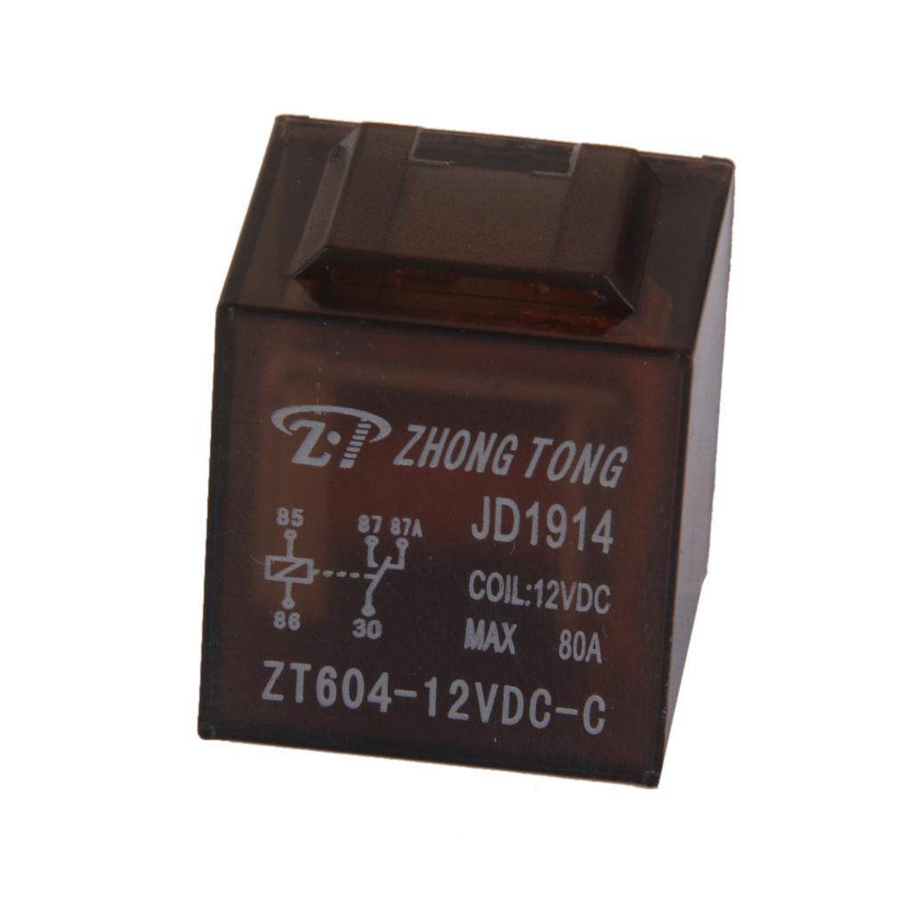 Practical Car Truck Auto Vehicle DC 12V 80A 80 AMP SPDT Relay Relays 5 PIN