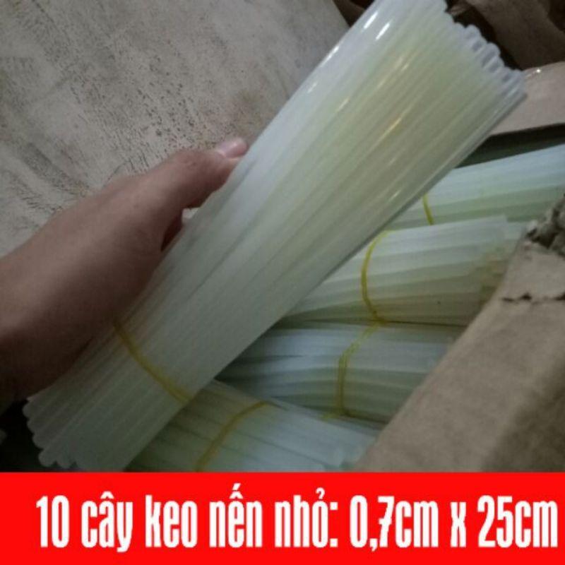 bộ 10 keo nến và máy bắn keo