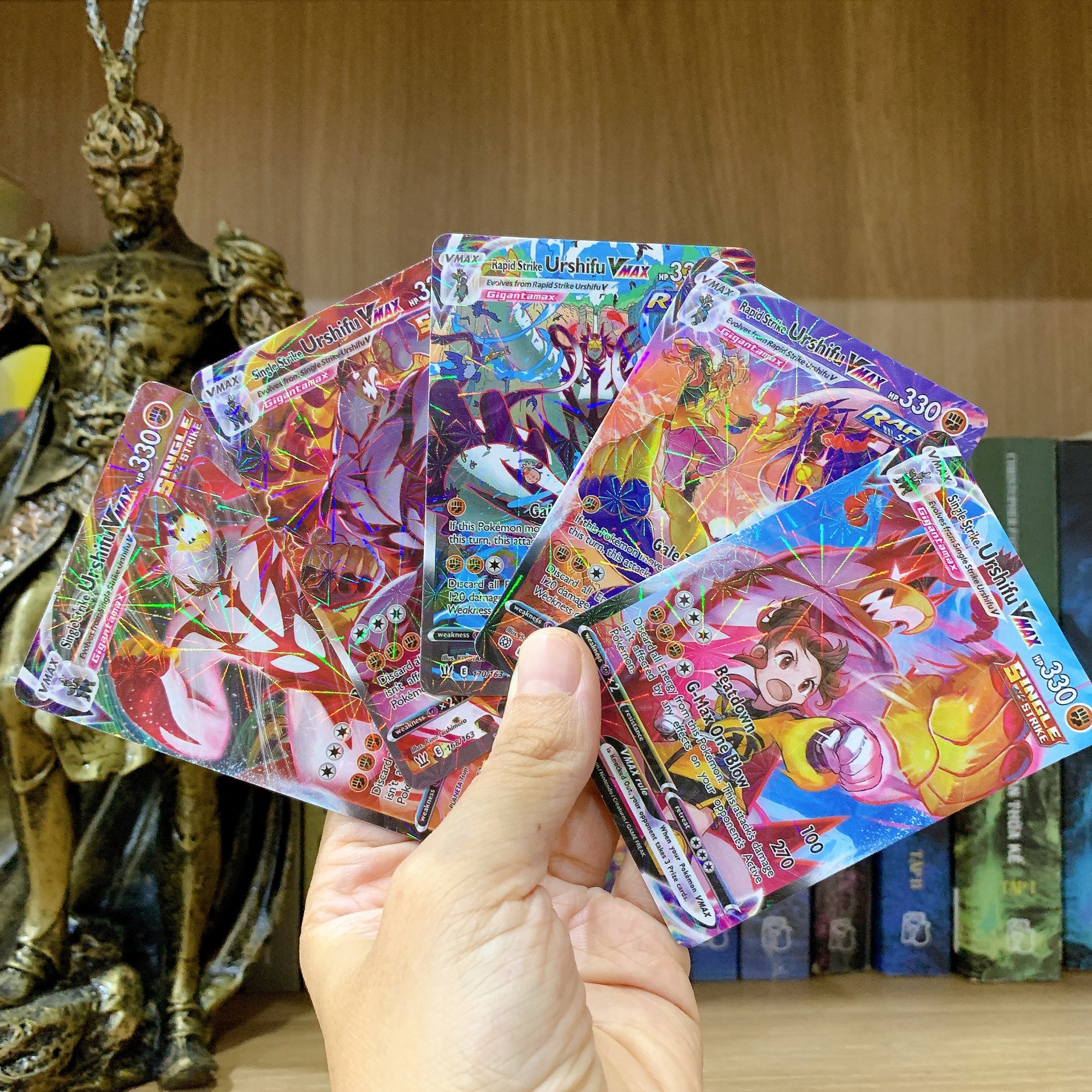 10 Thẻ bài Urshifu Vmax  HOLO foil đẹp