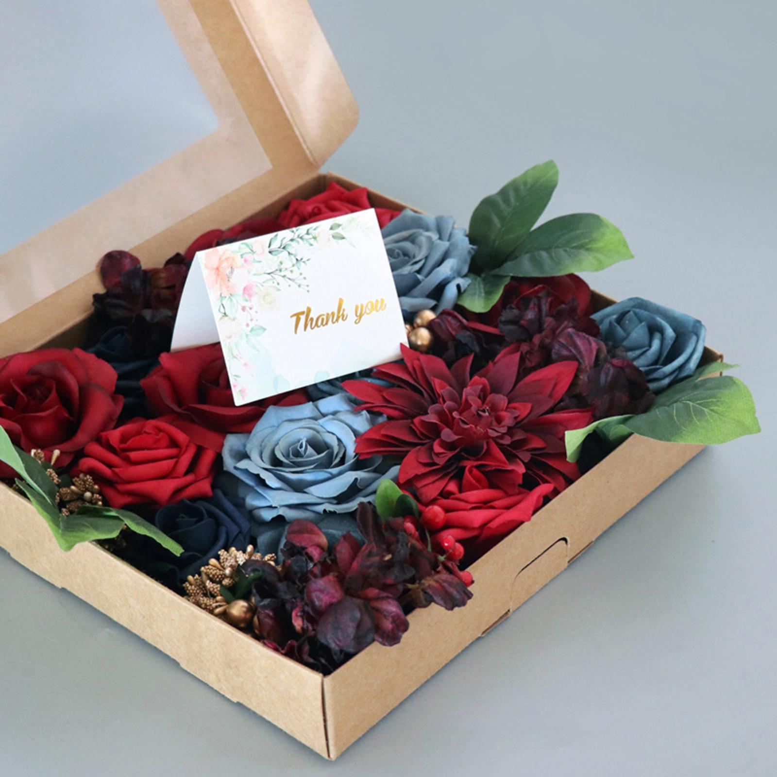 1 Box Artificial Flowers Combo DIY Crafts for Centerpieces Bouquets Party