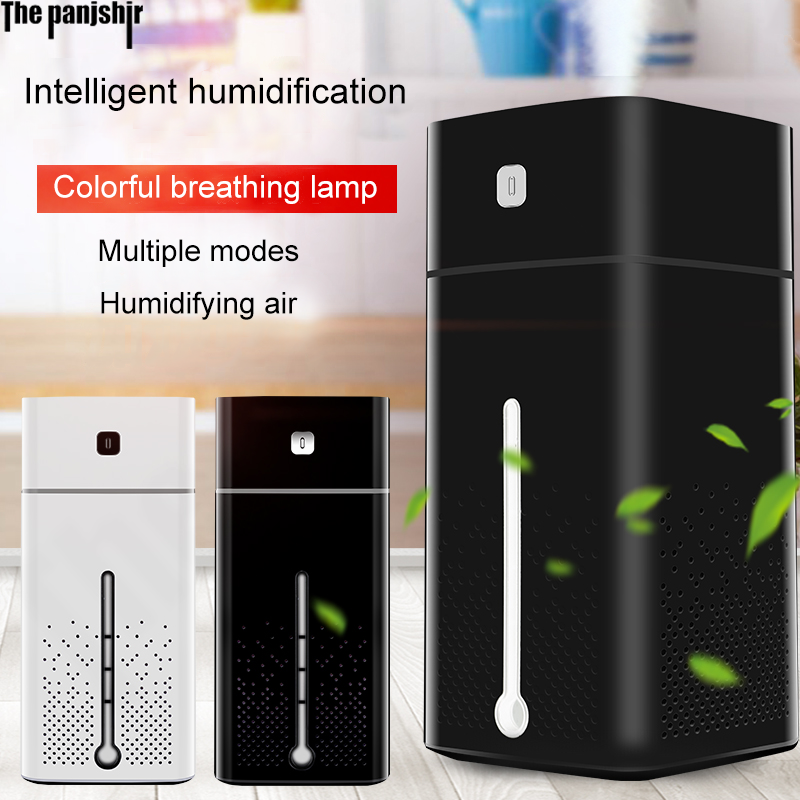 Mới Siêu Âm Thanh Máy Tạo Độ Ẩm Không Khí Khuếch Tán Tắt Tiếng 7 Màu Đèn Ngủ Mini 1000ML Làm Thơm Phòng Hình Cá Mát Phun Sương Tạo Nhà Máy Lọc