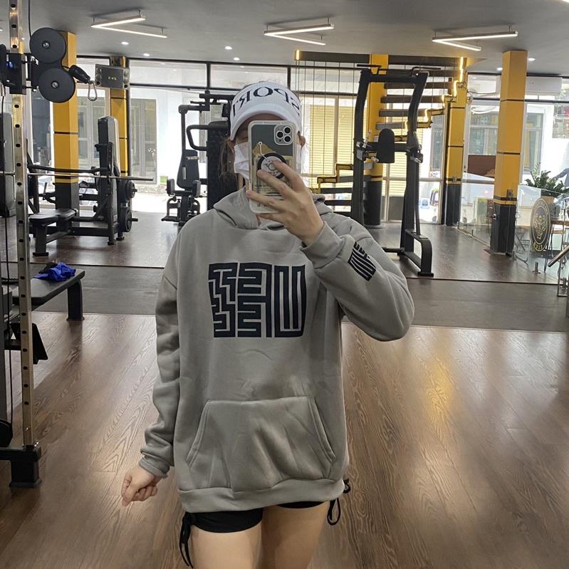 -Áo nỉ hoodie nữ mùa thu đông 2022 phiên bản HQ có mũ trùm đầu