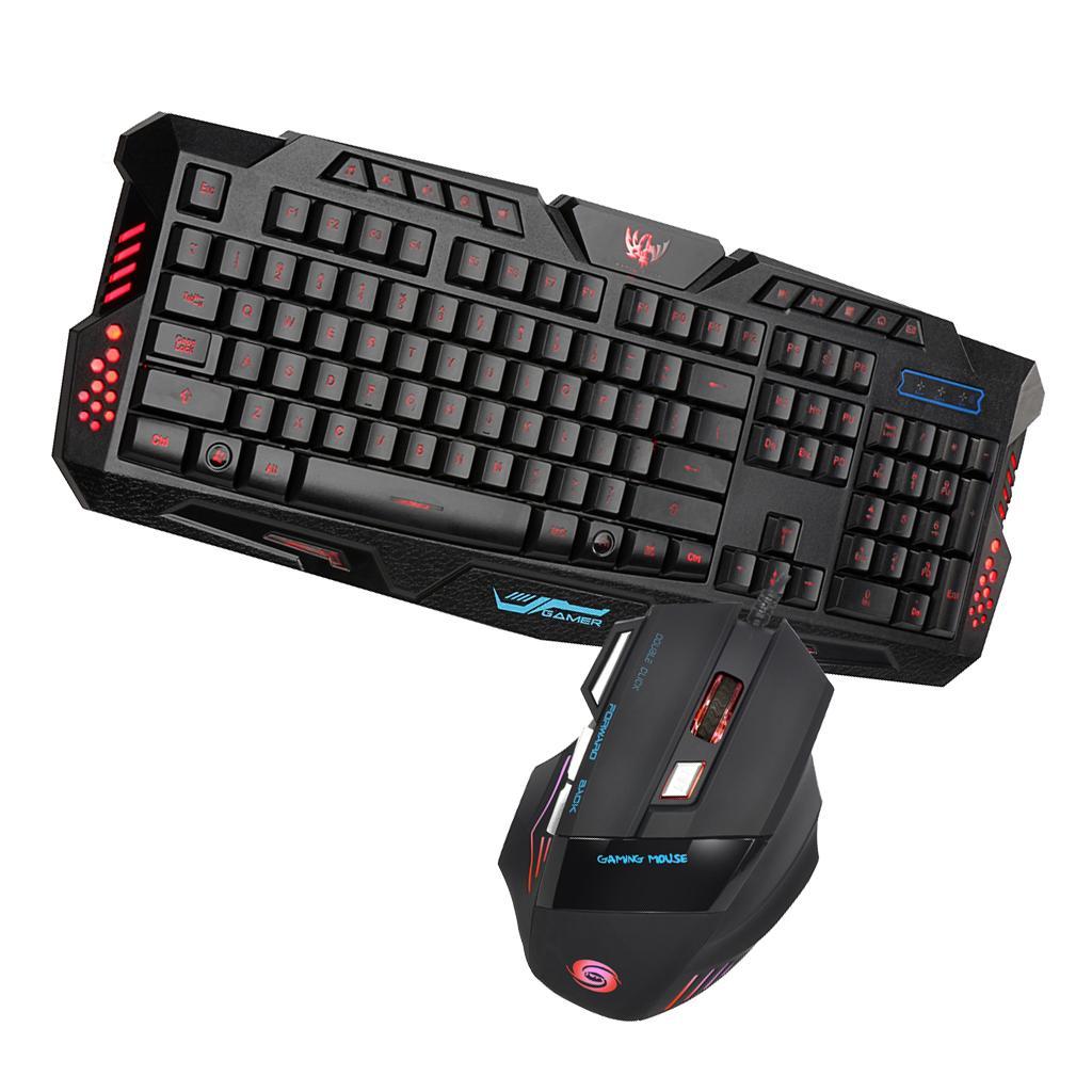 English Characters/Letters USB Wired Backlight Ergonomical Gaming Mouse