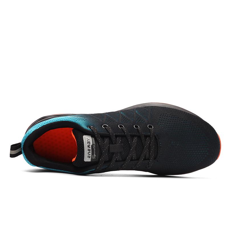 Plus Size 39-50 Nam Chạy Bộ Thoáng Khí Nam Giày Thể Thao Nhẹ Giày Đi Bộ Giày Plus Size Tenis Masculino Color: Black Shoe Size: 42