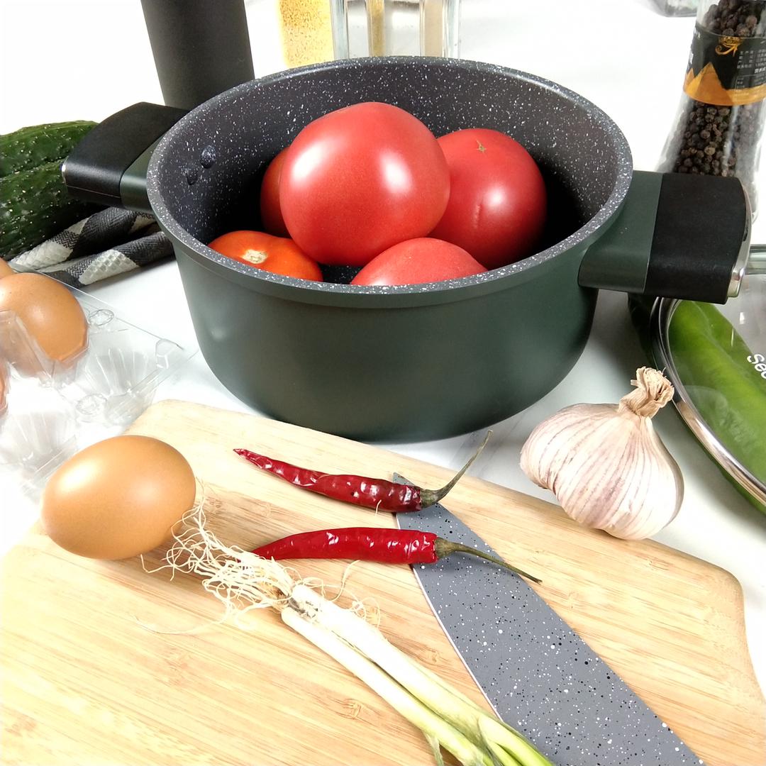Bộ nồi chảo 2 món đáy từ H3, nồi 20cm + chảo vuông 15x20cm Seoulcook Hàn Quốc, dùng được tất cả các loại bếp /Induction