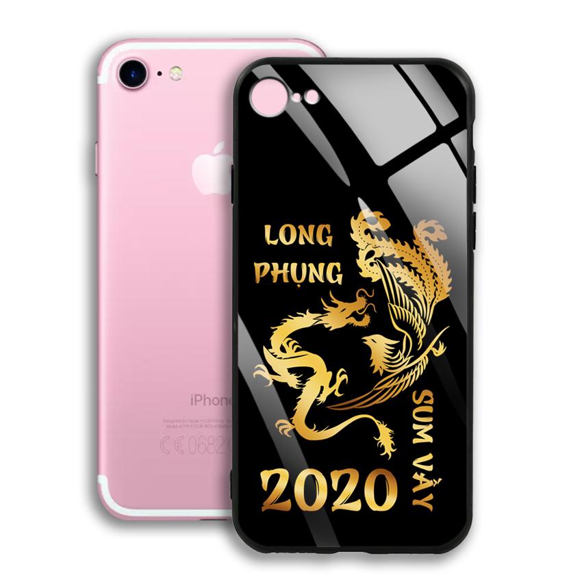 Ốp Lưng Họa tiết Ánh Kim Vàng cho điện thoại Iphone 7 / 8 - 03003 8005 LONGPHUNG05 - Long Phụng - Hàng Chính Hãng