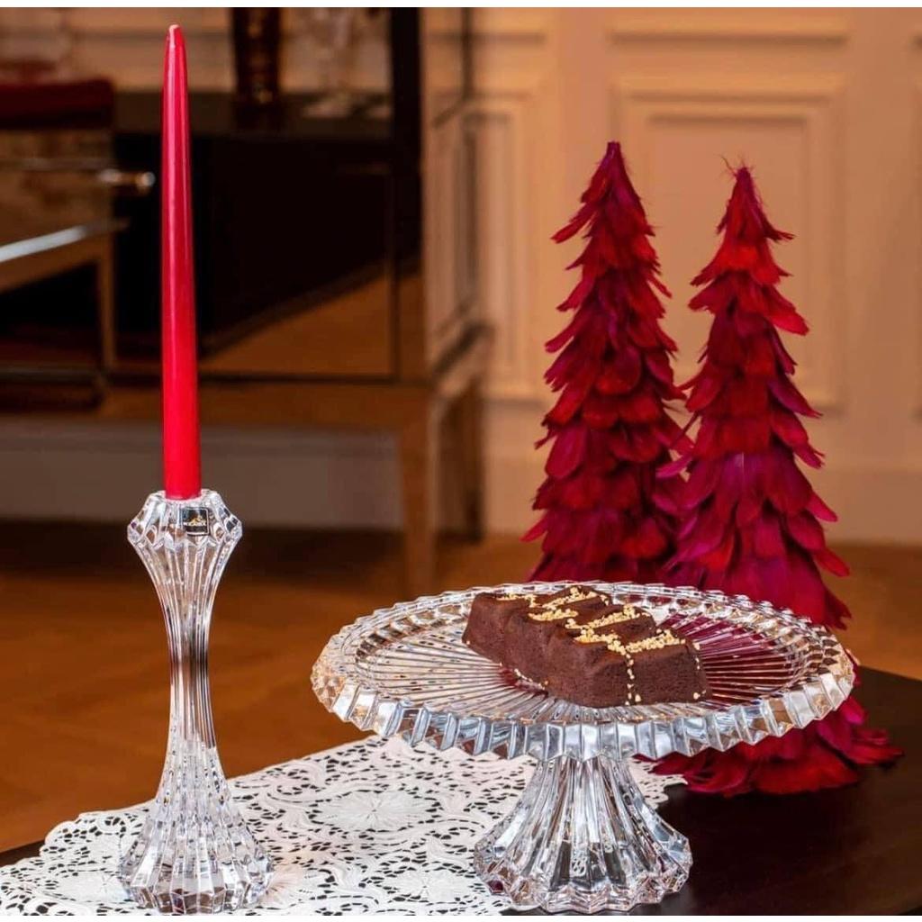 Khay Pha Lê Rogaska, Đường Kính 33cm, Khay Thủy Tinh Cao Cấp Trang Trí Bàn Tiệc, Nhập Đức