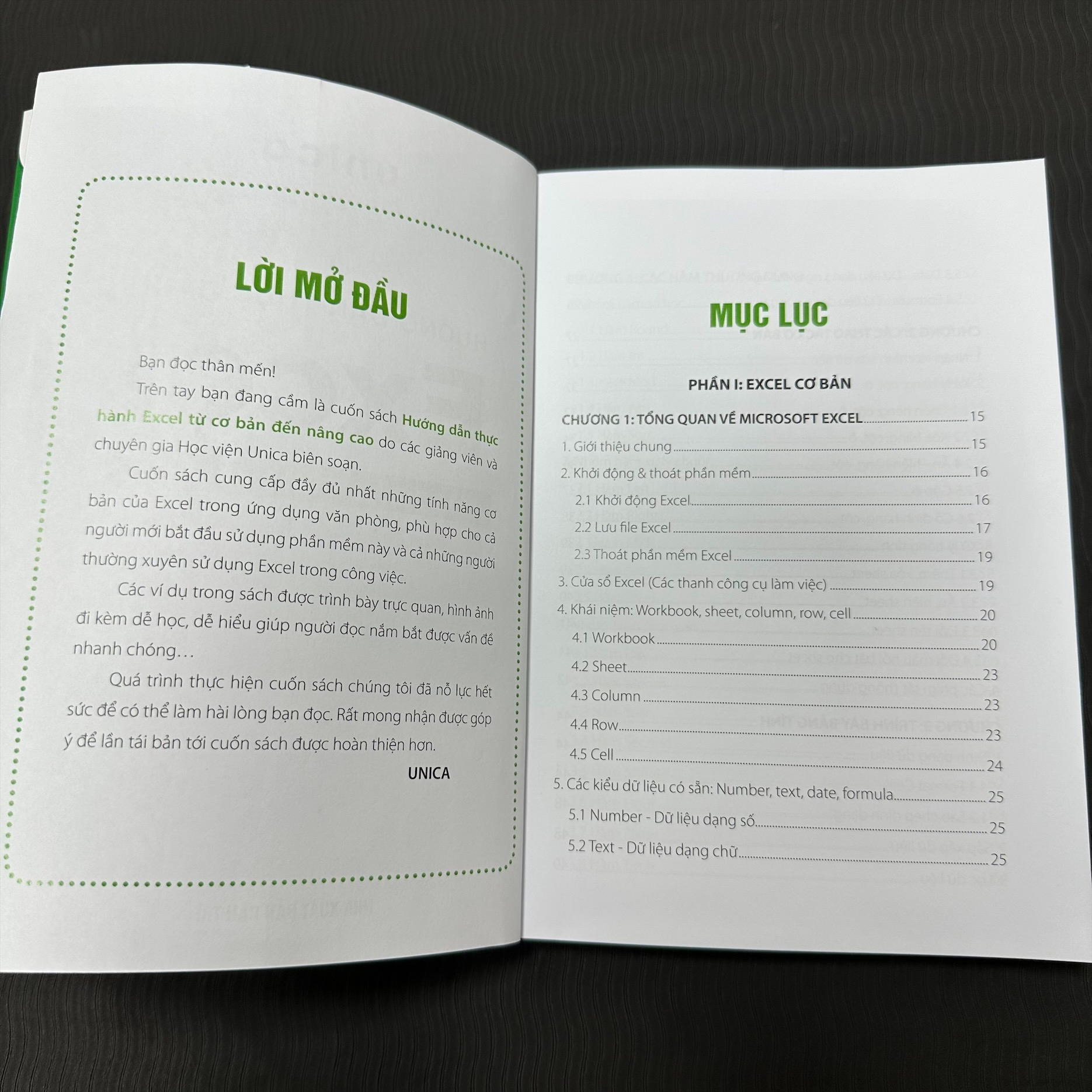 Combo 3 Sách Word - Excel - Google sheet Tin học văn phòng Unica, Hướng dẫn thực hành từ cơ bản đến nâng cao, in màu chi tiết, TẶNG video bài giảng