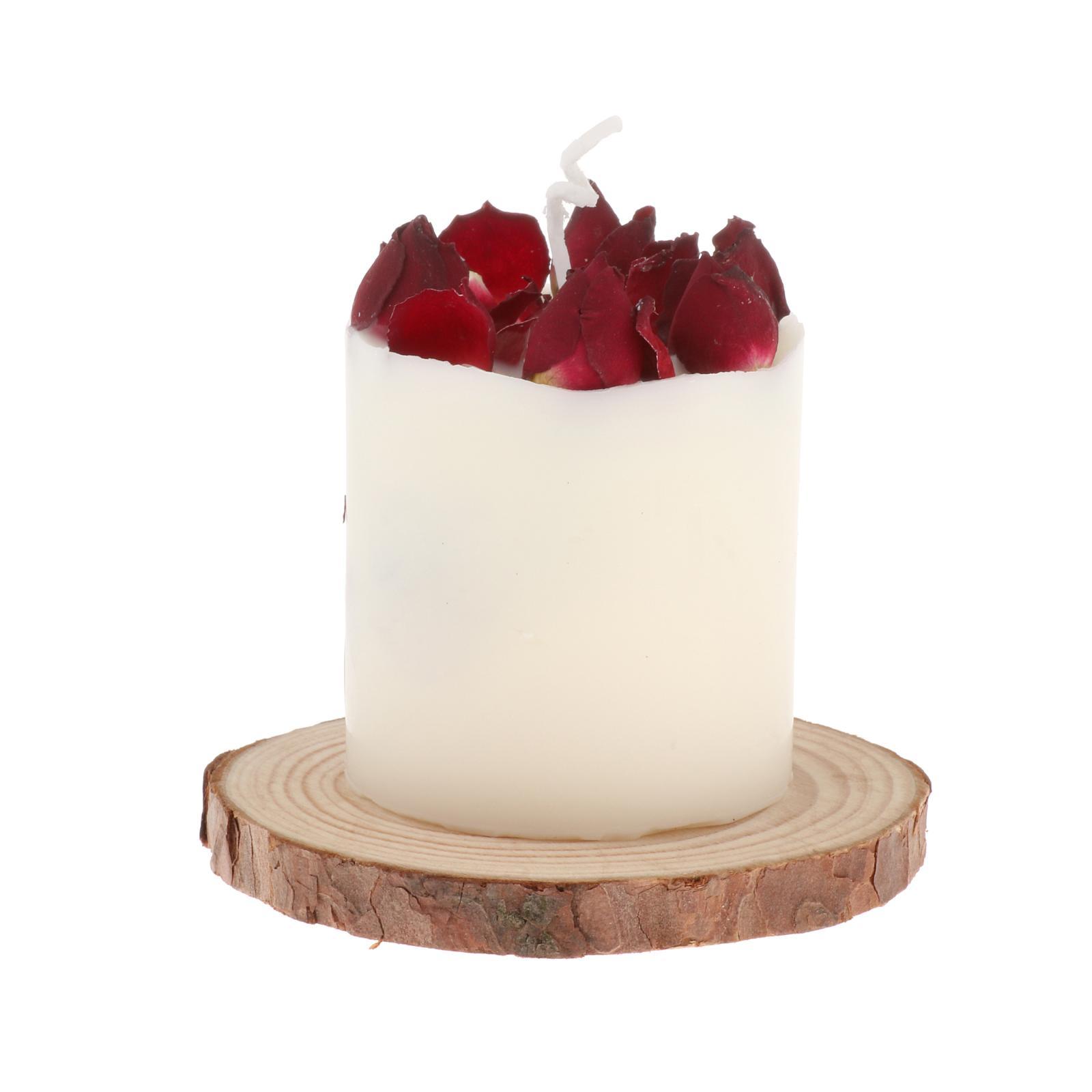 Dry Flowers Candle, True Rose Scented Candles Long Burning Tealight Candles Gift for Women Birthday
