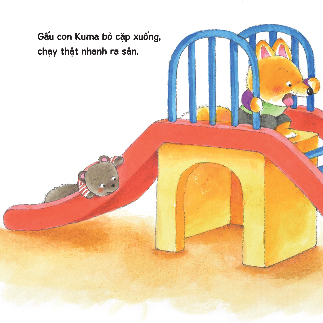 Trường mẫu giáo vui nhộn - Sách tranh ehon Gấu con Kuma - Những chuyện nhỏ hàng ngày