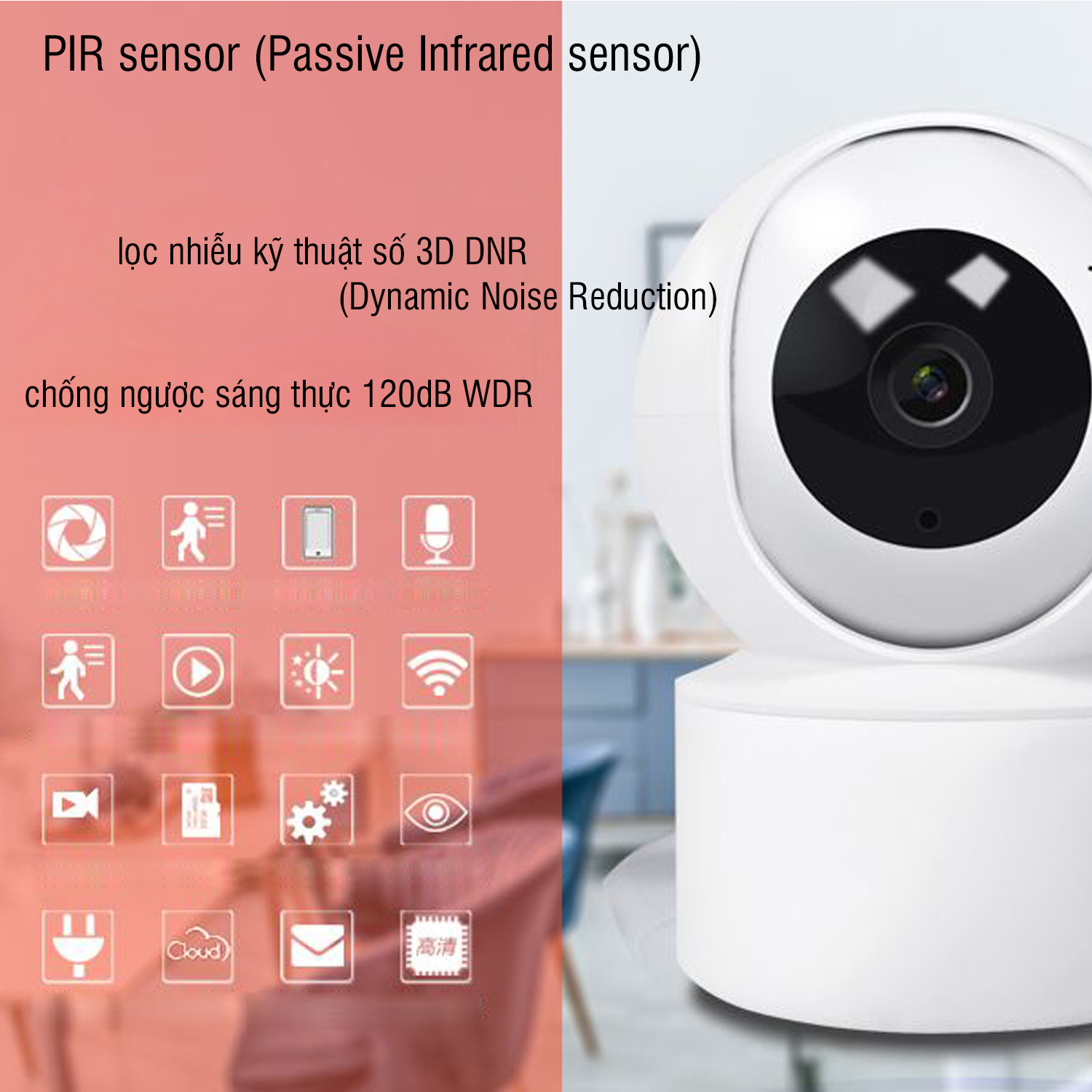 Camera Ip Wifi CareCam YH200 Full HD 1080P - Hàng Nhập Khẩu